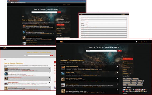 Tugowars Ashes of Creation Forum Mod  from Chrome web store to be run with OffiDocs Chromium online