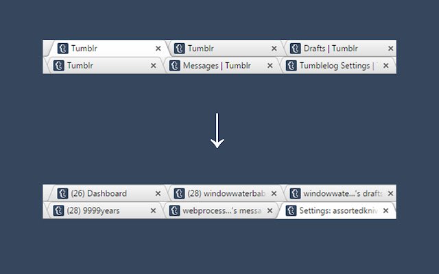 Tumblr Titles จาก Chrome เว็บสโตร์ที่จะใช้งานร่วมกับ OffiDocs Chromium ออนไลน์