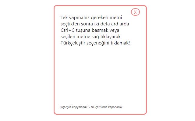 Turkify Türkçe Karakter Eklentisi  from Chrome web store to be run with OffiDocs Chromium online
