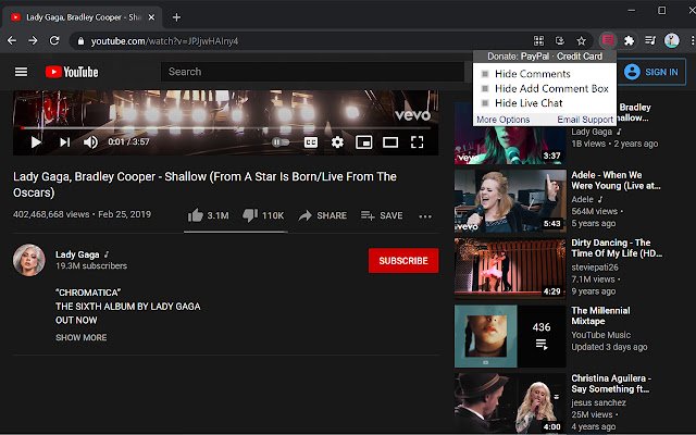 YouTube コメントをオフにする Chrome ウェブストアからのライブ チャットを OffiDocs Chromium online で実行する