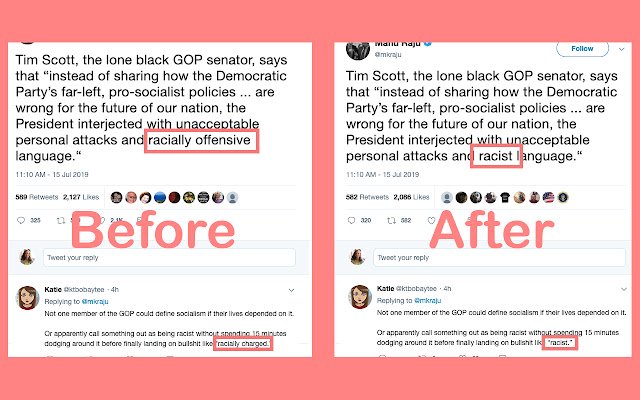 Turn racially offensive/charged into racist  from Chrome web store to be run with OffiDocs Chromium online