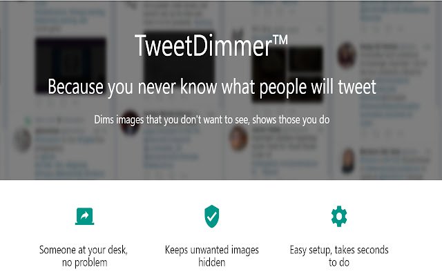 TweetDimmer dal Chrome Web Store da eseguire con OffiDocs Chromium online