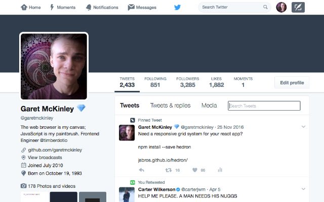 TweetFinder  from Chrome web store to be run with OffiDocs Chromium online