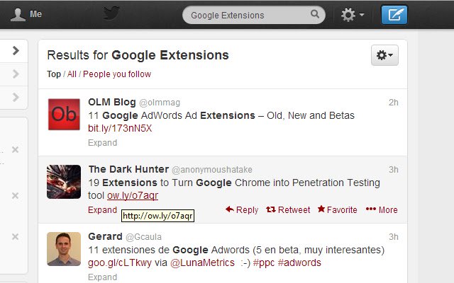 TweetLinks  from Chrome web store to be run with OffiDocs Chromium online