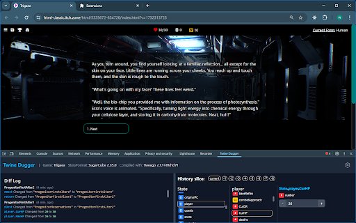 Twine Dugger  from Chrome web store to be run with OffiDocs Chromium online