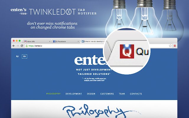 Twinkledot Tab Notifier із веб-магазину Chrome, який можна запускати з OffiDocs Chromium онлайн