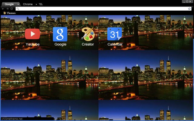 Twin Towers in NYC Night Skyline  from Chrome web store to be run with OffiDocs Chromium online