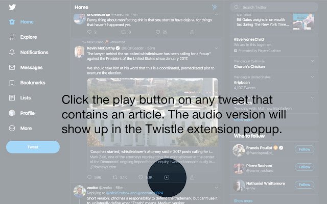 Girar | Listle for Twitter da Chrome Web Store para ser executado com OffiDocs Chromium online