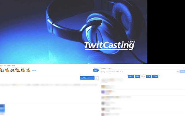 Twitcasting Chat Replay  from Chrome web store to be run with OffiDocs Chromium online