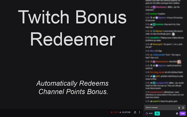 Twitch Bonus Redeemer de la boutique en ligne Chrome sera exécuté avec OffiDocs Chromium en ligne