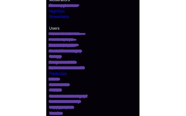 Lista Twitch Bot din magazinul web Chrome va fi rulată cu OffiDocs Chromium online