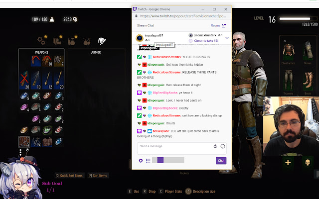 TwitchChatAlerts  from Chrome web store to be run with OffiDocs Chromium online