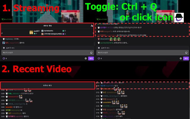 Twitch Chat Header Cleaner uit de Chrome-webwinkel om te worden uitgevoerd met OffiDocs Chromium online