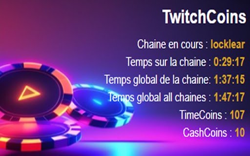 Twitch coins Extension  from Chrome web store to be run with OffiDocs Chromium online