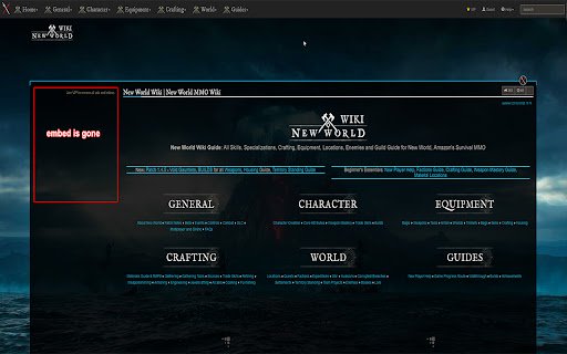 Twitch Embed Blocker  from Chrome web store to be run with OffiDocs Chromium online