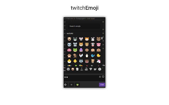 twitchEmoji  from Chrome web store to be run with OffiDocs Chromium online