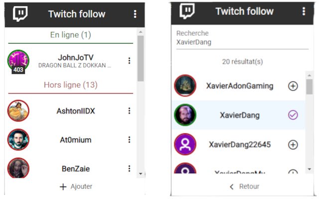 Twitch Follow  from Chrome web store to be run with OffiDocs Chromium online