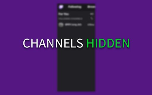 Twitch Hide Recommended  from Chrome web store to be run with OffiDocs Chromium online
