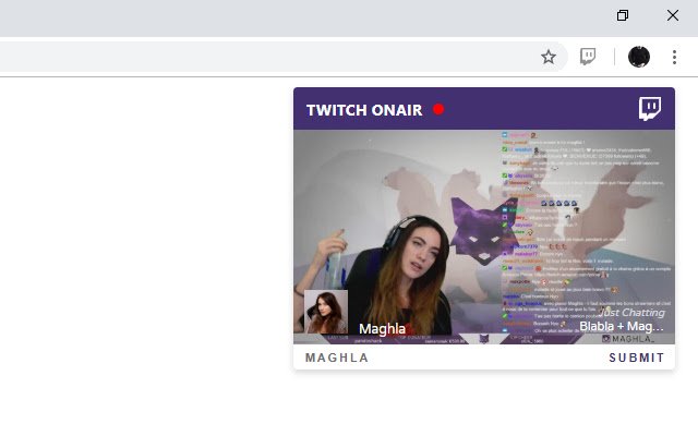 Twitch OnAir mula sa Chrome web store upang patakbuhin sa OffiDocs Chromium online