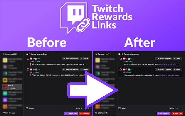 Twitch Rewards Links  from Chrome web store to be run with OffiDocs Chromium online