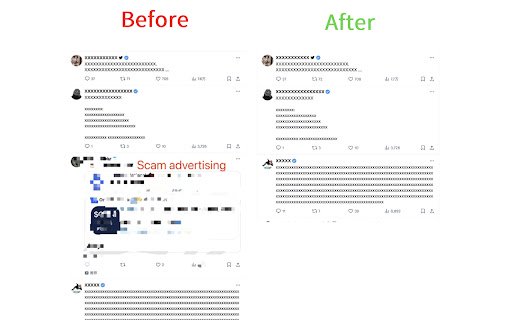 twitter ads killer  from Chrome web store to be run with OffiDocs Chromium online