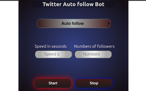 Twitter auto follow  from Chrome web store to be run with OffiDocs Chromium online