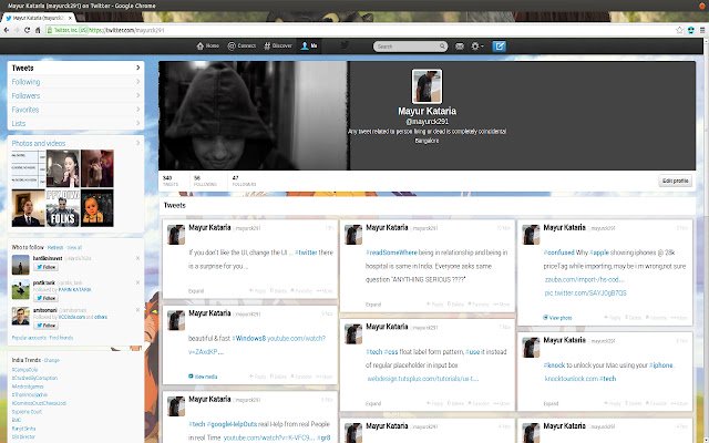 twitter Beautify de la boutique en ligne Chrome sera exécuté avec OffiDocs Chromium en ligne