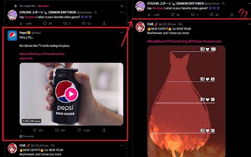 TwitterGoldCheckmarkBlocker  from Chrome web store to be run with OffiDocs Chromium online