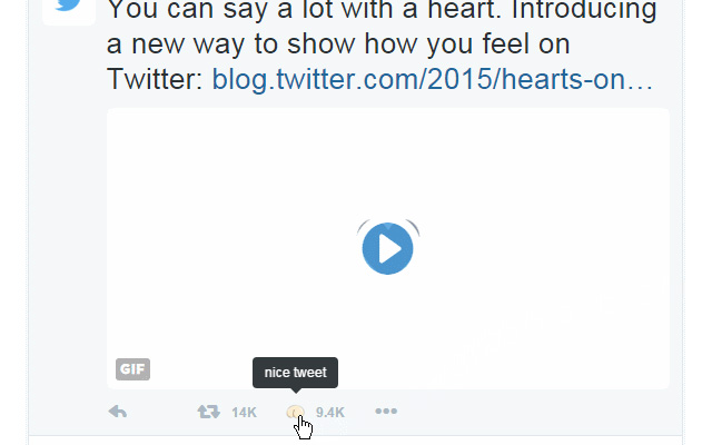 Twitter Hearts To Farts จาก Chrome เว็บสโตร์จะทำงานร่วมกับ OffiDocs Chromium ออนไลน์