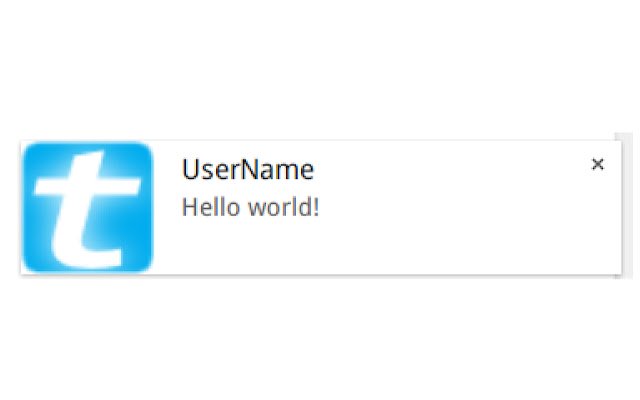 Twitter Noti  from Chrome web store to be run with OffiDocs Chromium online