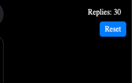 Twitter Reply Counter  from Chrome web store to be run with OffiDocs Chromium online