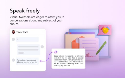 TwitterTalk ChatGPT bots on Twitter  from Chrome web store to be run with OffiDocs Chromium online