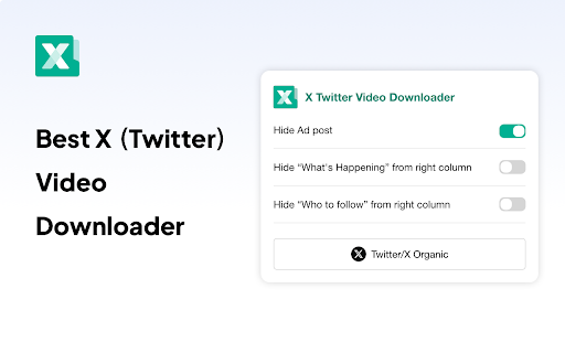 Twitter Video Downloader  from Chrome web store to be run with OffiDocs Chromium online