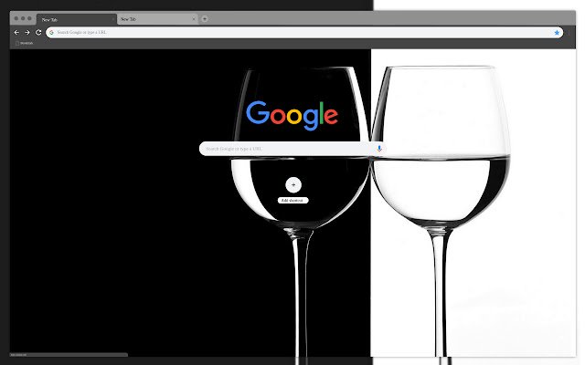 Two glasses  from Chrome web store to be run with OffiDocs Chromium online