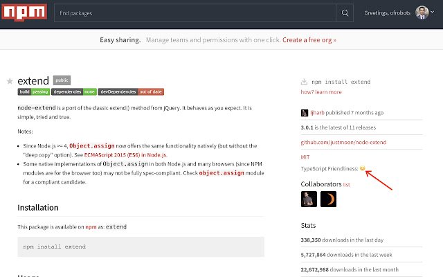 TypeScript Friendly  from Chrome web store to be run with OffiDocs Chromium online