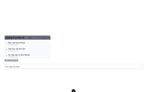 Typing Translate AI  from Chrome web store to be run with OffiDocs Chromium online