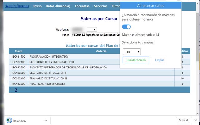 UAJRZ schedule  from Chrome web store to be run with OffiDocs Chromium online