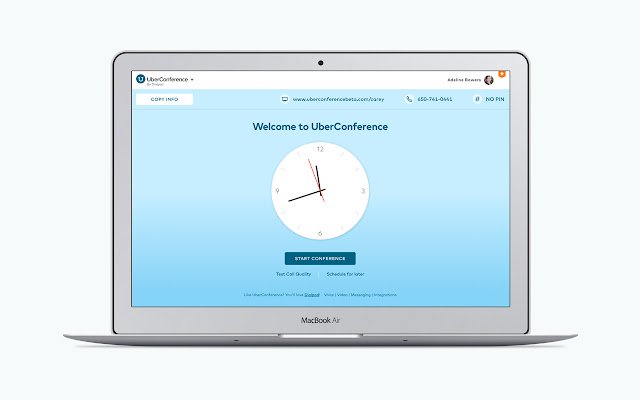 UberConference Bookmark  from Chrome web store to be run with OffiDocs Chromium online