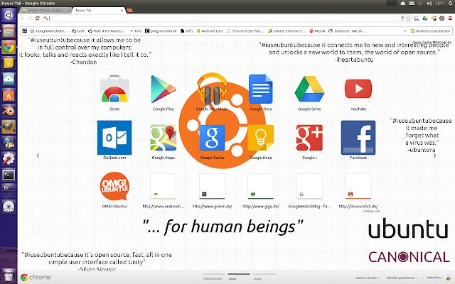 Ubuntu-Design aus dem Chrome-Webshop, das mit OffiDocs Chromium online ausgeführt werden soll