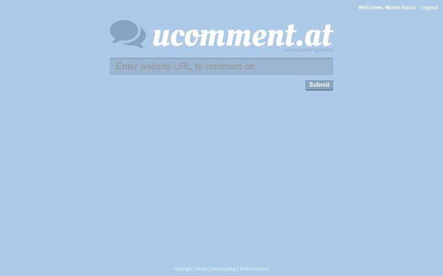 UComment.at dari toko web Chrome untuk dijalankan dengan OffiDocs Chromium online