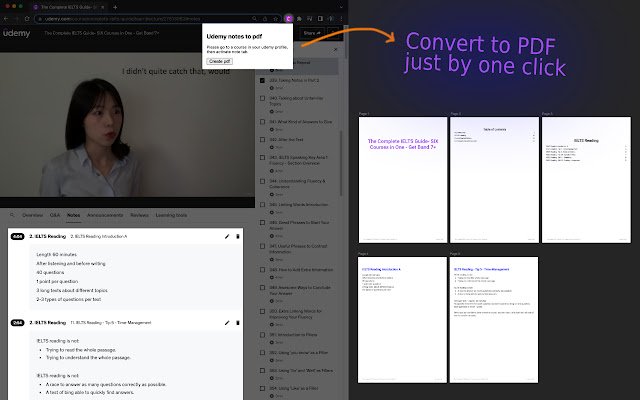 Udemy 2 pdf  from Chrome web store to be run with OffiDocs Chromium online