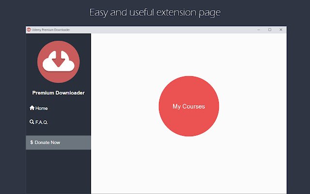 Udemy Downloader  from Chrome web store to be run with OffiDocs Chromium online
