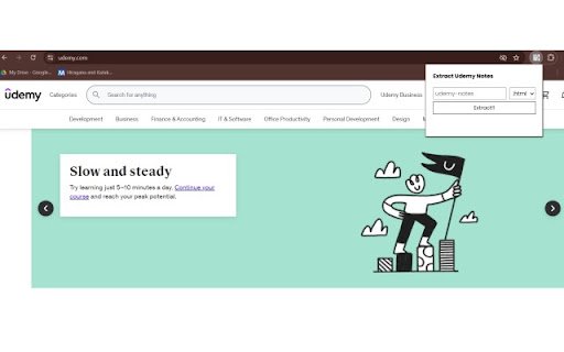 Udemy Notes Extractor from Chrome web store to be run with OffiDocs Chromium online Udemy Notes Extractor from Chrome web store to be run with OffiDocs Chromium online