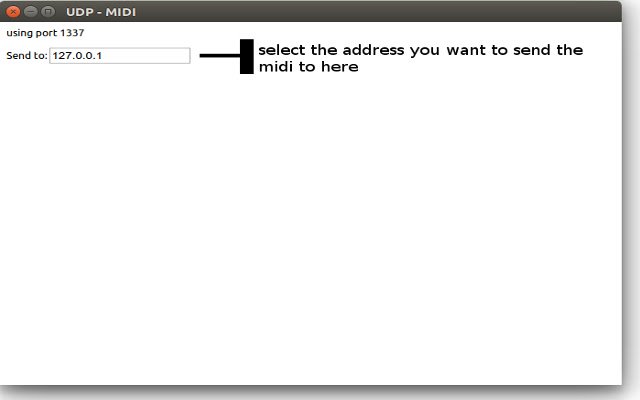 UDP MIDI Communication  from Chrome web store to be run with OffiDocs Chromium online