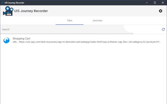 UI5 Journey Recorder  from Chrome web store to be run with OffiDocs Chromium online