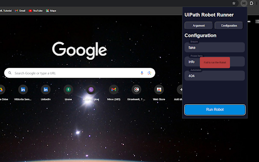 UiPath Robot Runner  from Chrome web store to be run with OffiDocs Chromium online
