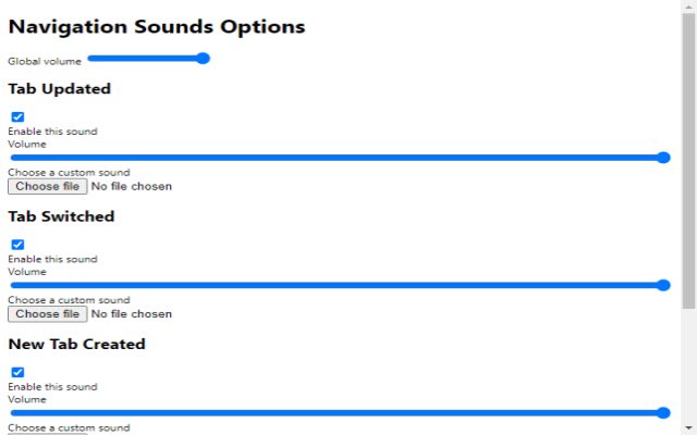 UI Sounds mula sa Chrome web store na tatakbo sa OffiDocs Chromium online
