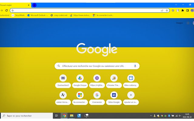 Bandiera dell'Ucraina dal negozio web di Chrome da eseguire con OffiDocs Chromium online
