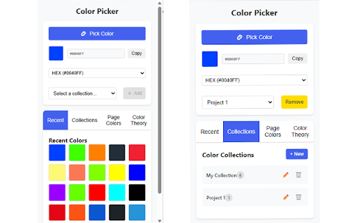 Ultimate Color Picker  from Chrome web store to be run with OffiDocs Chromium online