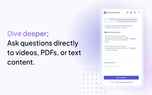 Ultimate GPT Summarizer Justsummarized  from Chrome web store to be run with OffiDocs Chromium online